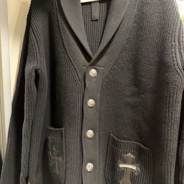 크롬하츠 캐시미어 숄카라 가디건