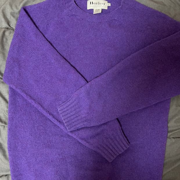 할리오브스코틀랜드 쉐기독 니트 m 바이올렛 퍼플