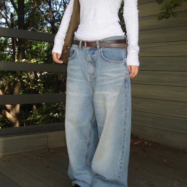 아워캐비넷 temp denim pants