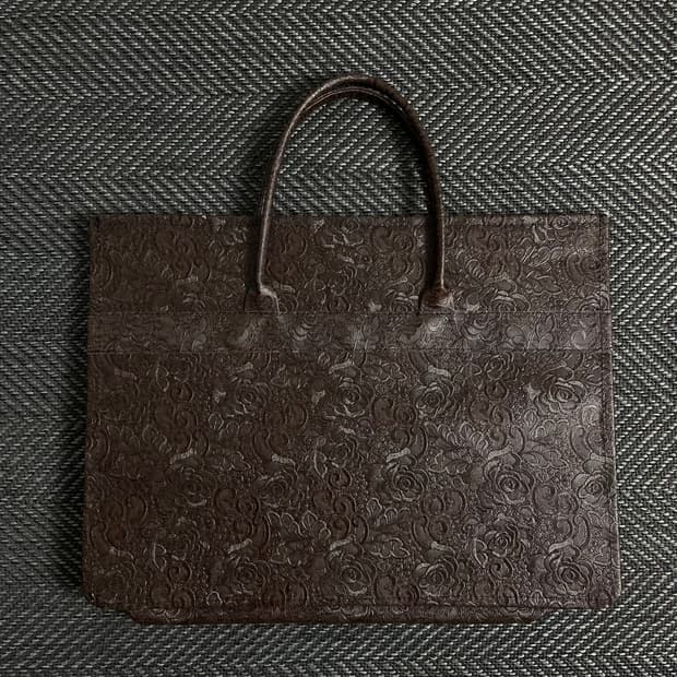 빈티지 소가죽 페이즐리 레더 도트백 o 3018