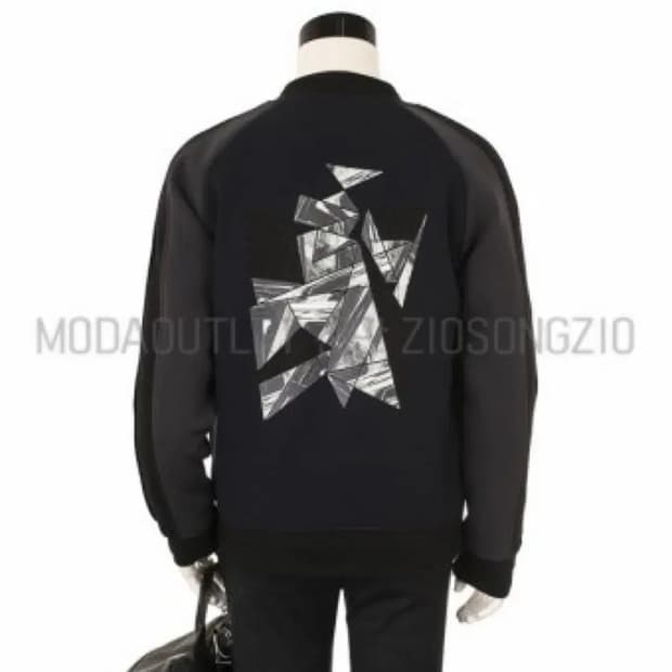 지오송지오 몬드리안 네이비 스타디움 자켓 L