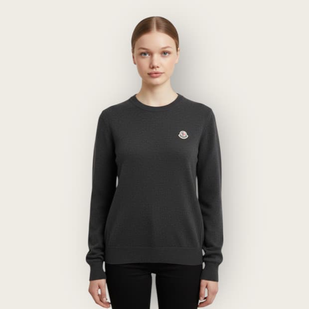 M/ 몽클레어 와펜 클래식 울 니트