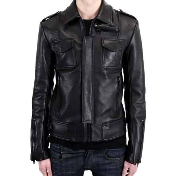 릭오웬스 무드 양가죽 레더자켓