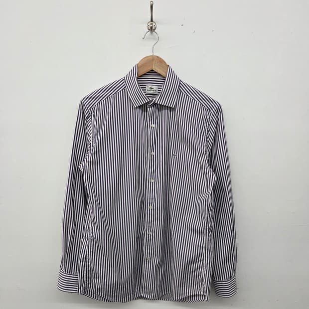 라코스테 스트라이프 긴팔 셔츠 남m