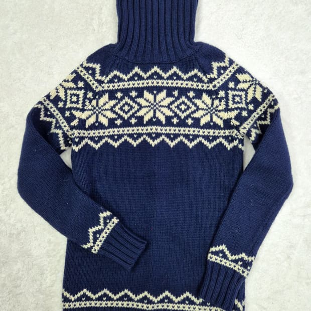 폴로 터틀넥 스웨터 목폴라 니트