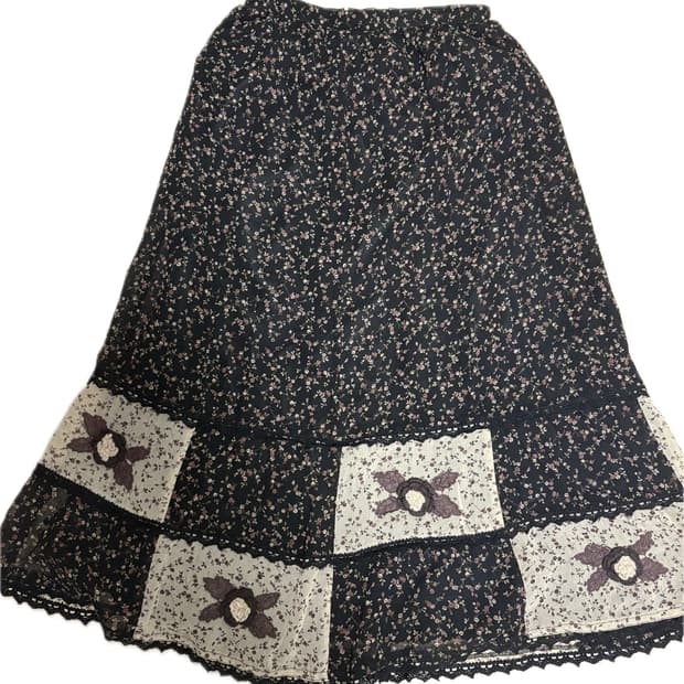 빈티지 모리걸 롱스커트