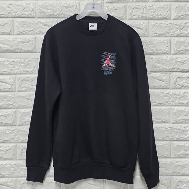 택포_ 나이키 조던 블랙 맨투맨 M