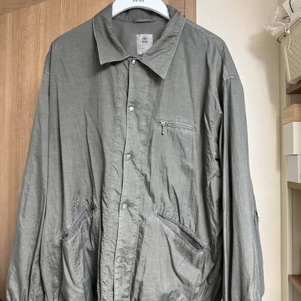 폴리테루 나일론 코치자켓 세이지그린 4