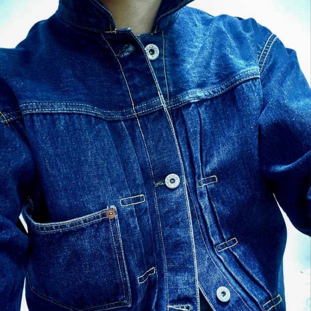 빈티지 리바이스 타입1 신치백 데님자켓