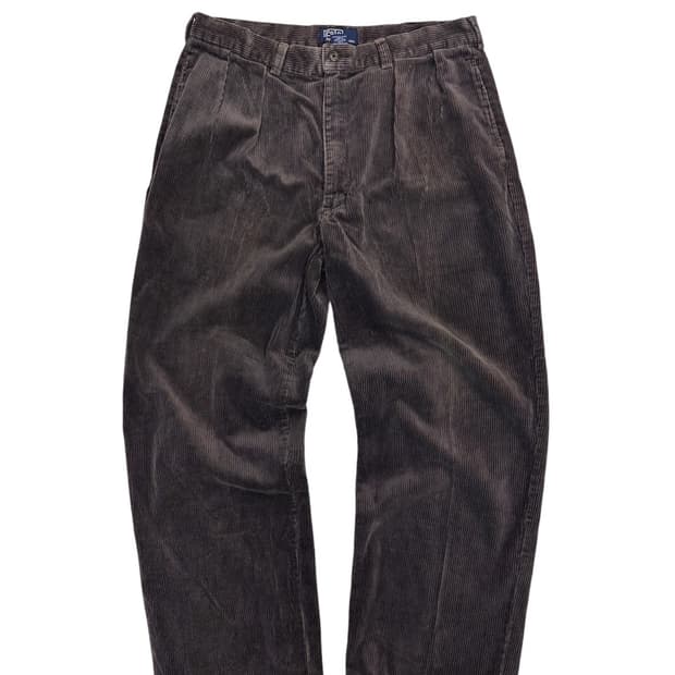 90s 폴로 코듀로이팬츠 브라운 (35) 