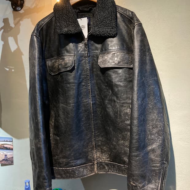 GAP 90's 소가죽 퍼 재킷