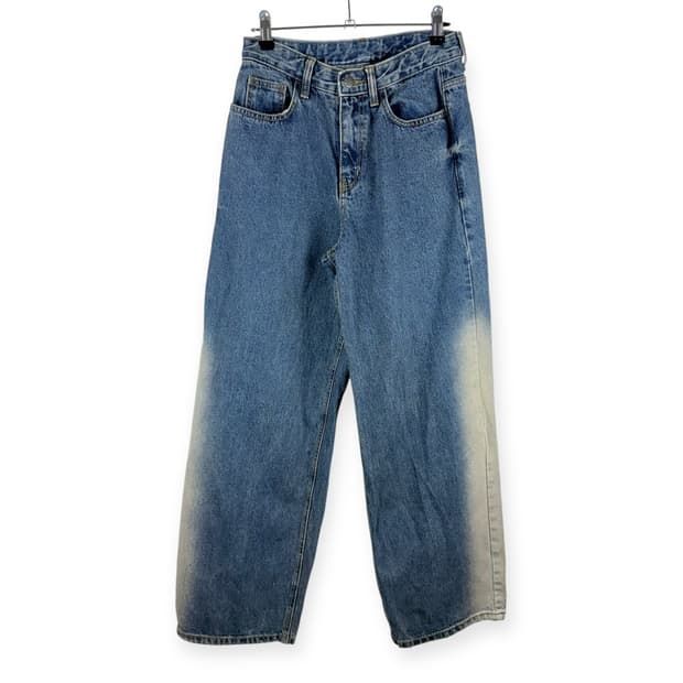 (S) w.cocoro 연청 워싱 데님 팬츠