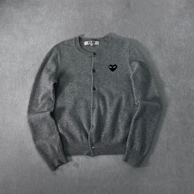W 95 꼼데가르송 하트와펜 울 가디건