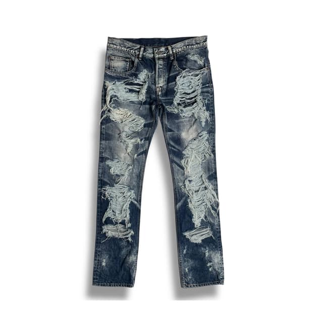 Rna 데미지 슬림 팬츠