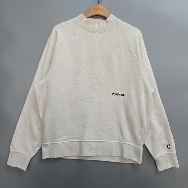 커버낫(COVERNAT) 로고 맨투맨 아이보리 100