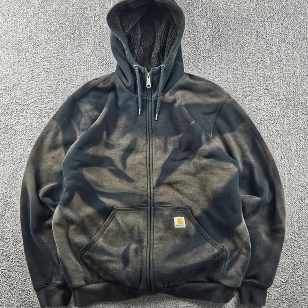 칼하트 다잉 워시드 커스텀 쉐르파 후드 집업 ( M ) / 10692