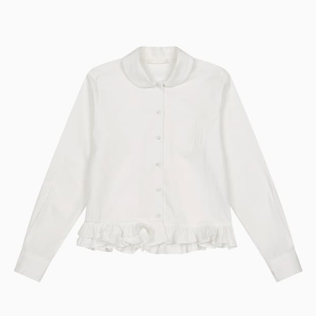 오헤시오 프릴 포켓 블라우스