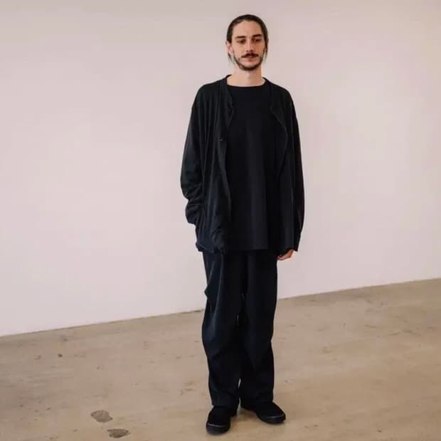 [2] 코모리 코튼 저지 스탠드 카라 자켓