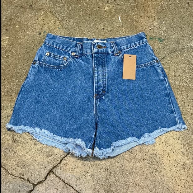 90s Made in USA 빈티지 데님핫팬츠 여성 데님쇼츠