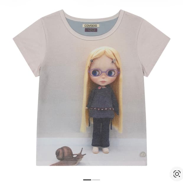 코이세이오 X 브라이스돌 티셔츠 라이트 블루 반팔