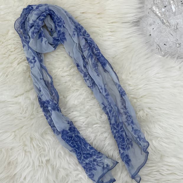 실크 페어리 플로럴 머플러 