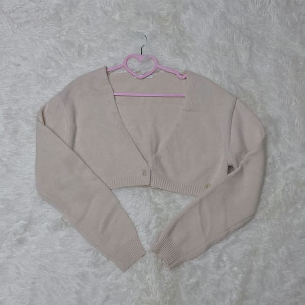 베이지 가디건