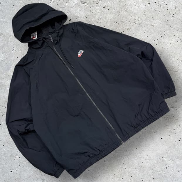 [XL] 나이키 윈드러너 바람막이 블랙 후드집업 B942