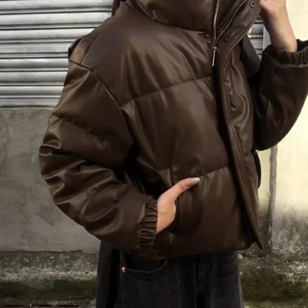 브라운레더패딩 Free