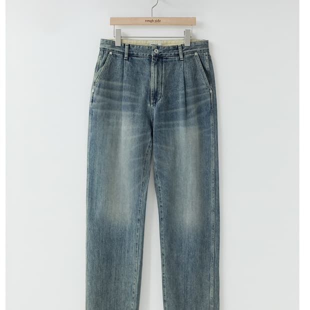 러프사이드 25fw 드레이프데님 라이트블루