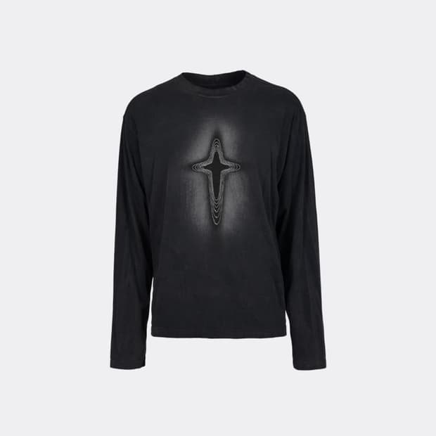 코스트퍼킬로 더티블리치드 크로스 롱슬리브 블랙 L