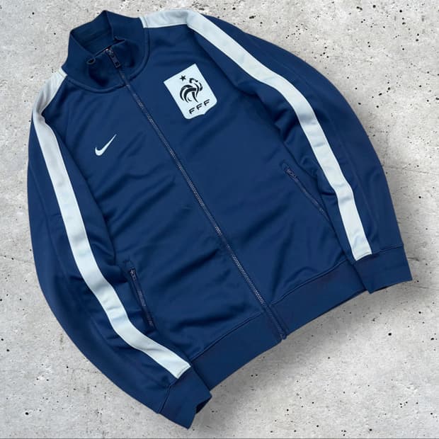 [M] 나이키 프랑스 FFF 트랙 자켓 져지 네이비 C978