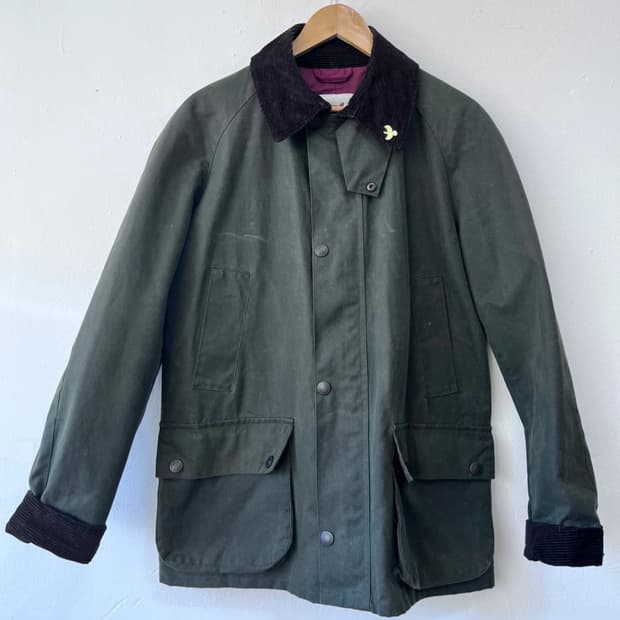 존파트리지 남성 카키 왁스헌팅자켓
