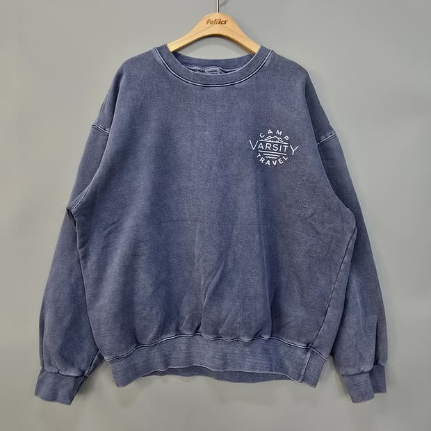 트래블(TRAVEL) 피그먼트 워싱 맨투맨 XL