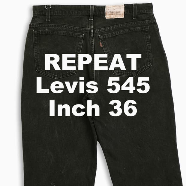 빈티지 리바이스 545 흑청 블랙진 90s 36인치 OR5453803