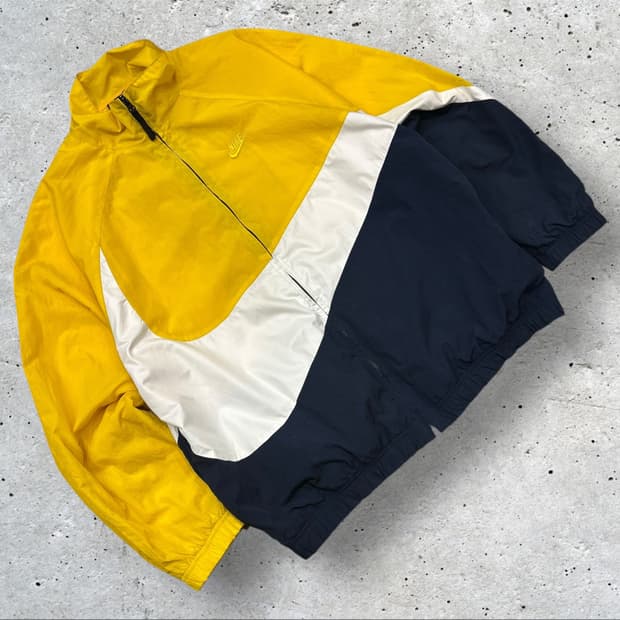 [2XL] 나이키 빅스우시 바람막이 옐로우 네이비 B174