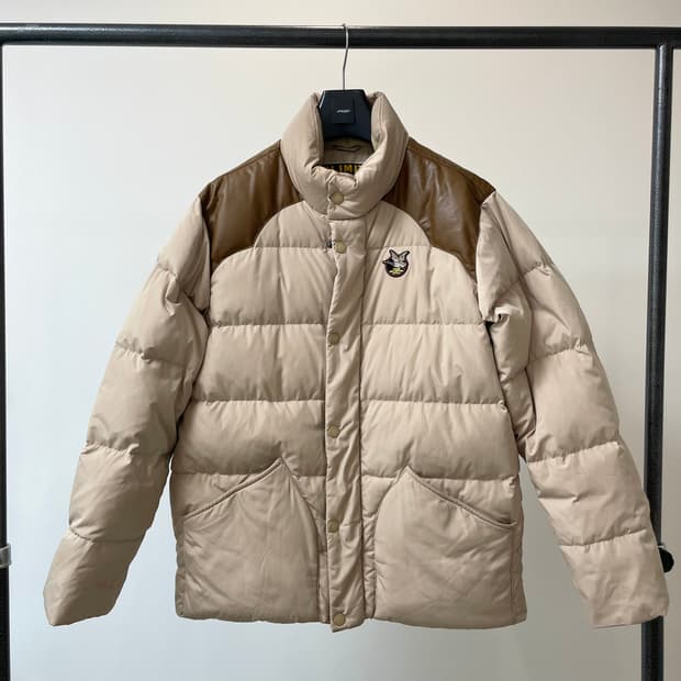 (100) 쉐비뇽 배색 덕다운 패딩 자켓