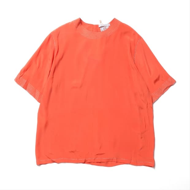 베르사체 Silk Blended T-shirt  