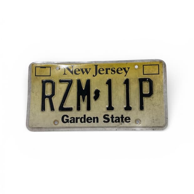 90s 미국 번호판