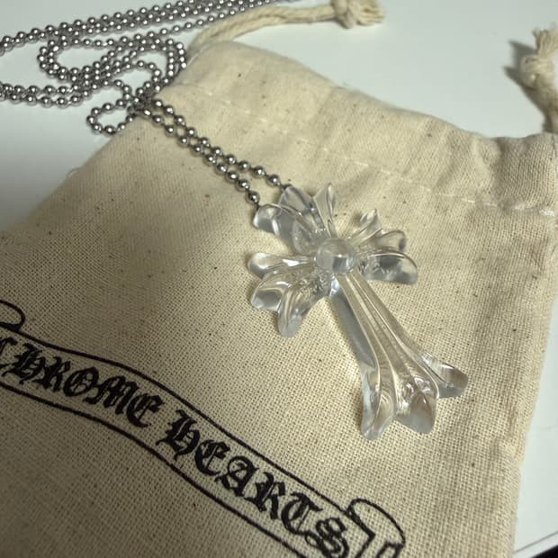 크롬하츠 실리크롬 크리스탈 목걸이