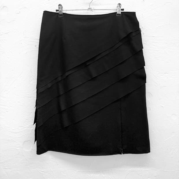 basile28 레이어 울 스커트