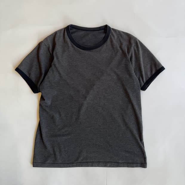 HEATHER GREY RINGER T-SHIRT