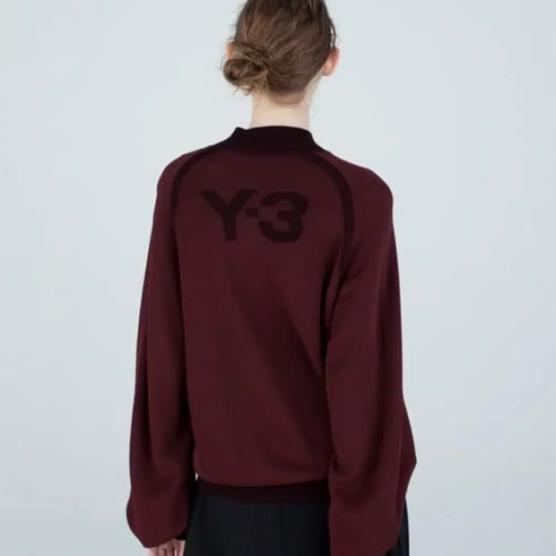 Y3 백로고 니트집업 M