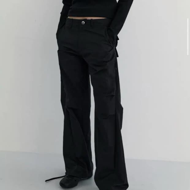 마조네 N.Wide cargo pants xs 와이드 카고 팬츠 블랙