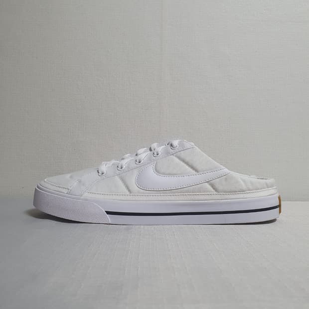 275mm 나이키 뮬 코트 레거시 스니커즈 화이트 검