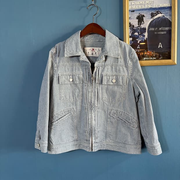 90s LAUREN JEANS CO. Hickory Stripe Work