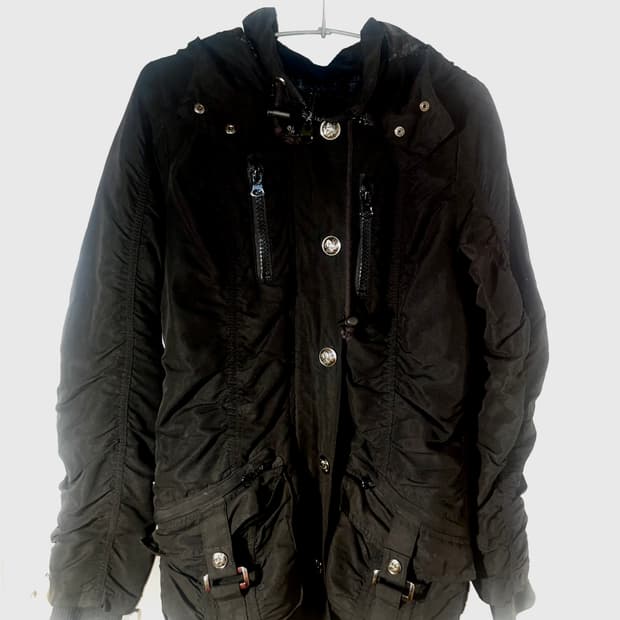 🤘🏻🖤밀리터리 멀티포켓 후드자켓 블랙