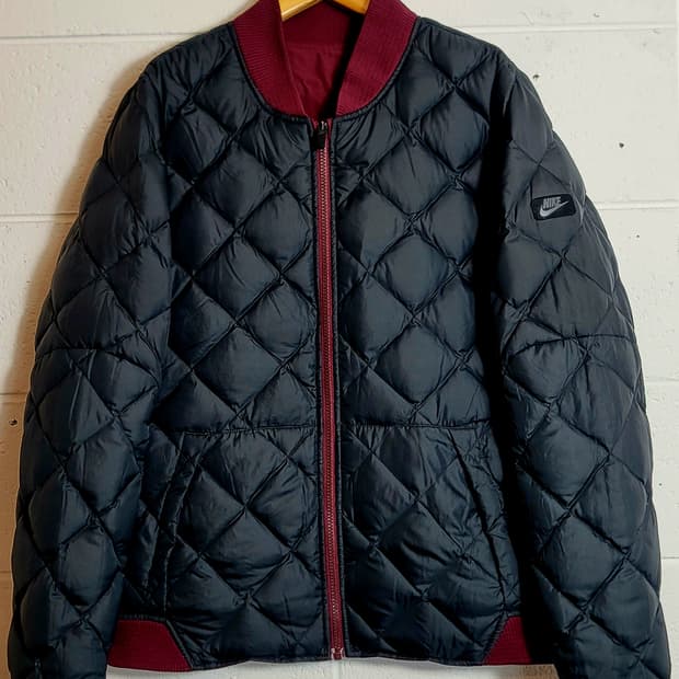 나이키 리버시블(양면) 덕다운(오리털) 패딩 블루종점퍼 판매