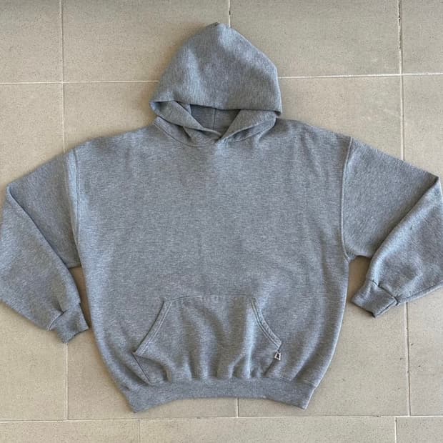 90s 빈티지 러셀 후드 그레이