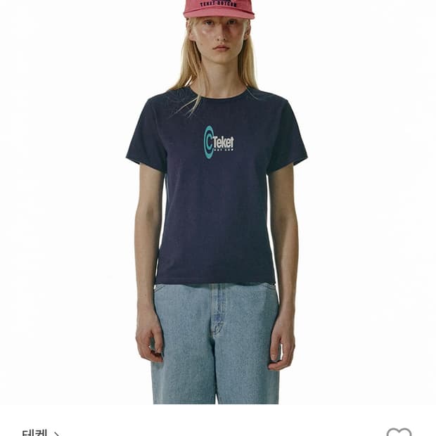 테켓 반팔 symbol women tee navy