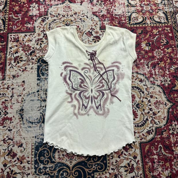 페어리 버터플라이 아일렛 반팔